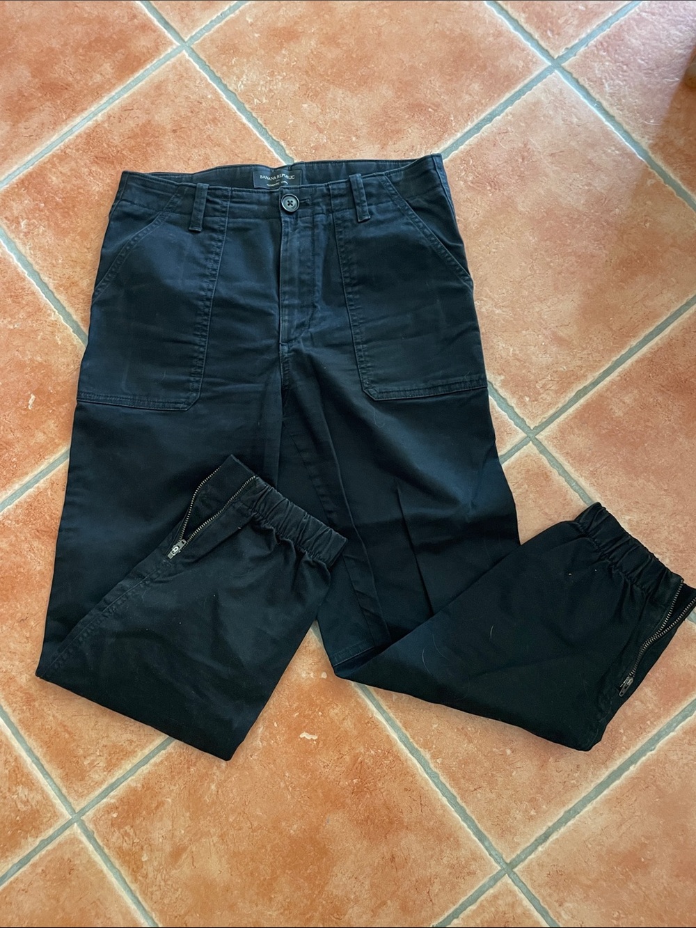 Banana Republic Black Cargo Pants